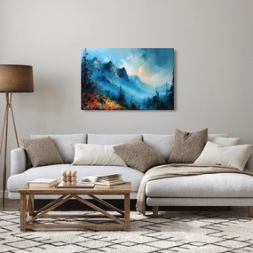 Kép - Hegyek festése (90x60 cm)