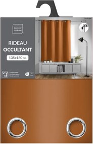 Terrakotta színű sötétítő függöny 135x180 cm Occult – douceur d'intérieur