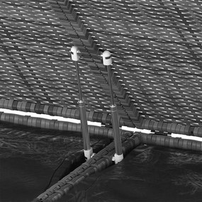 szürke polyrattan kerti párnatartó doboz 291 x 100,5 x 104 cm