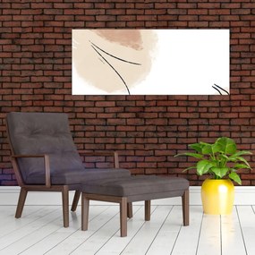 Kép - Fehér absztrakció (120x50 cm)