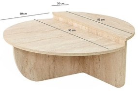 Podium Travertine konferenciaasztal