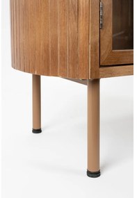 Natúr színű kaucsukfa tálalószekrény 80x140x38 cm Yaz – White Label