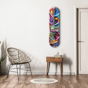 Colorful Sneakers edzett üvegkép, 20 x 80 cm