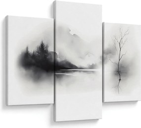 Kép - Tintafestmény tájkép (90x60 cm)