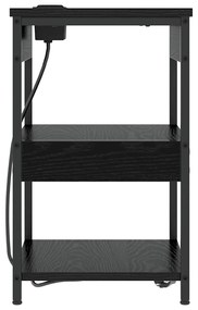 Éjjeli Szekrények 2 pcs Musta tammi 41 x 31 x 51 cm Faanyag