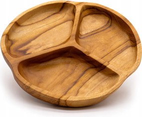 Teakfa tál 3 részes Természetes Patera Fa Boho Ajándék