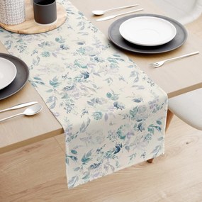 Goldea valencia dekoratív asztali futó - növénylenyomatok 20x140 cm