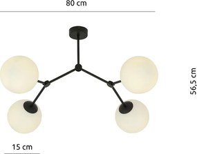 Emibig modern mennyezeti lámpa space fehér fekete emi1133/4
