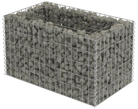 vidaXL horganyzott acél gabion magaságyás 90 x 50 x 50 cm