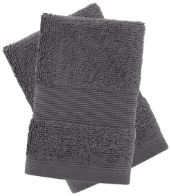 Sötétszürke frottír pamut törölköző szett 2 db-os 30x30 cm Anti-Bacterial – Catherine Lansfield