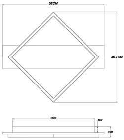 Globo 67330-18 - LED Mennyezeti lámpa BEATRIX I LED/18W/230V
