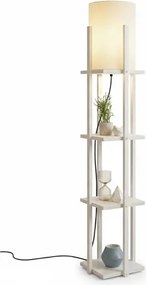 Állólámpa polcokkal NORA 1xE27/40W/230V fehér