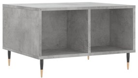 Betonszürke szerelt fa dohányzóasztal 60 x 50 x 36,5 cm