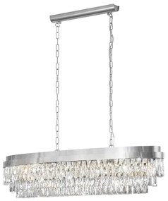 Eglo 39495 - Csillár láncon VALPARAISO 13xE14/40W/230V fényezett króm