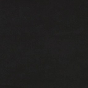 fekete bársony kanapéágy 90 x 190 cm