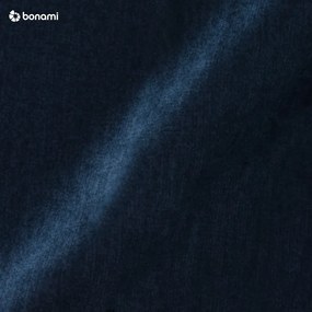 Sötétkék bársony kinyitható-tárolóhelyes kanapé 216 cm Selene – ELTAP