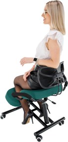 Ergonomikus zsámoly, zöld/fekete, RUFUS