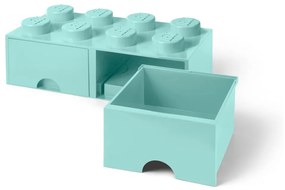Mentolzöld 2 fiókos tárolódoboz - LEGO®