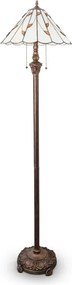 Brilagi - Tiffany vitrázs állólámpa FOLIA 2xE27/60W/230V