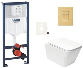 Fali WC szett SAT Infinitio előtétfalas szereléshez SIKOGRSIN12SCGN0