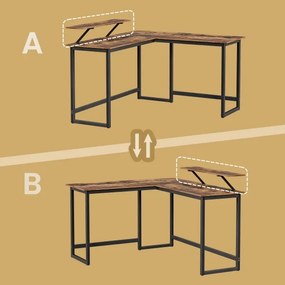 SOLEA sarok íróasztal fekete