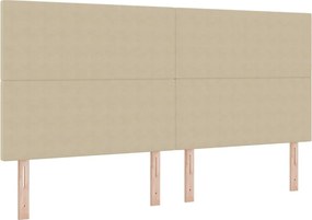 vidaXL Fejtámla Világos Zöld Szürke 200 cm Bársonyos szövet