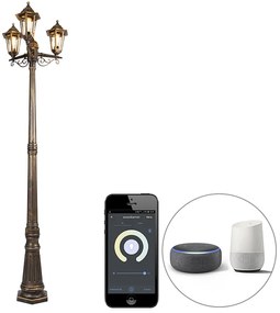Okos kültéri lámpa arany 3-lámpás, Wi-Fi-vel ST64 - New Haven