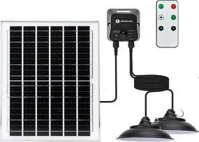 Aigostar - LED napelemes csillár 2xLED/70W/12V 12000 mAh 6500K átm. 23,5 cm + távirányító