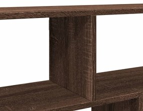 barna tölgy színű szerelt fa fali polc 100 x 25 x 50 cm