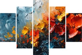 Kép - Virágok absztrakt festménye III. (150x105 cm)