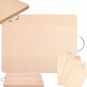 Mwood Kis Méretű Fa Vágódeszka Fém Fogantyúval, 24x16 cm