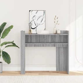 szürke sonoma színű szerelt fa tálalóasztal 100x35x90 cm