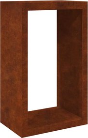 vidaXL tűzifaállvány 60x40x100 cm időjárásálló acélból