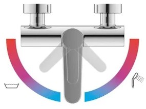 Ravak X070115 - PURI kád csaptelep, fényes króm