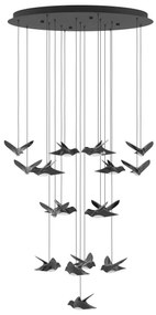 Eglo 390352 - LED Dimmelhető csillár zsinóron PARATEBUENO 17xLED/3W/230V fekete