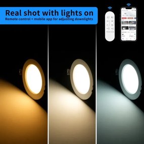 Immax NEO 07294L - DOWN LED, dimmelhető beépíthető mennyezeti lámpa, LED 12W/230V, Wi‑Fi, Ø 12 cm, fehér