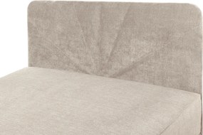 Boxspring ágy, egyszemélyes, bézs, 90x200, univerzális, SUPA