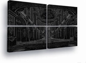 Vászonkép 120x80 Építészet monumentalitás gótika klasszicizmus belső tér