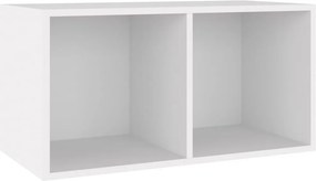 vidaXL fehér szerelt fa lemeztároló doboz 71 x 34 x 36 cm