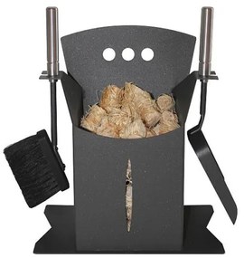 Pellet kosár eszközökkel 3 db antracit