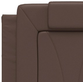 barna ágykeret Viana LED-ekkel matrac nélkül 120 x 200 cm