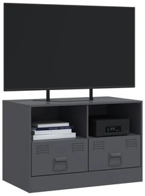 antracitszürke acél TV-szekrény 67 x 39 x 44 cm