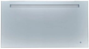 TMP LUX Touch fürdőszobai tükör - LED világítással - érintő kapcsolóval - 120 x 70 cm