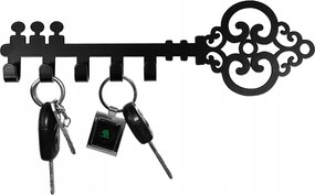 Akasztó ruhatartó kulcs kampó Kulcs Fekete