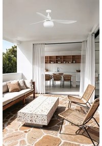 FARO 34363WT-11L-Mennyezeti ventilátor OUTWOOD L 1xE27/15W/230V fehér átm. 150 cm WT IP44 + távirányító