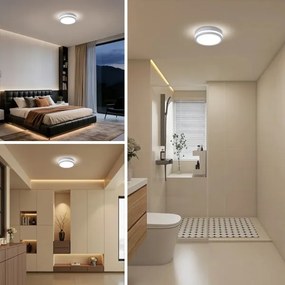 Brilagi - LED kültéri mennyezeti lámpatest BENE LED/18W/230V átm. 21,5 cm fehér IP54