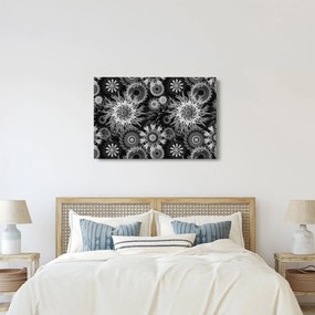 Kép - Fekete és fehér gyűszűvirág (90x60 cm)
