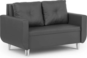 ROT Kétszemélyes kinyitható kanapé Sötétszürke