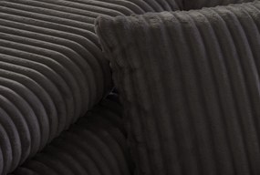 Bal oldali, ággyá alakítható sarokkanapé TIL Téglavörös