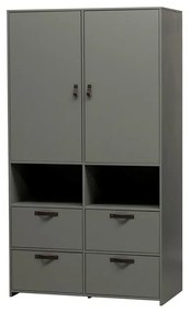 Soap szürke borovi fenyő ruhásszekrény - vtwonen